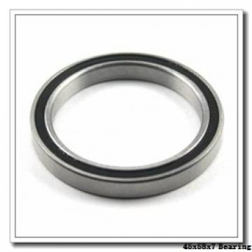 45 mm x 58 mm x 7 mm  ISO 61809-2RS deep groove ball bearings