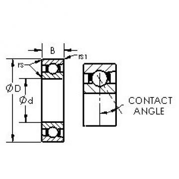 AST 7024C angular contact ball bearings