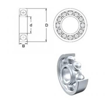 15 mm x 42 mm x 13 mm  ZEN 6302 deep groove ball bearings