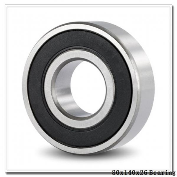 80 mm x 140 mm x 26 mm  NTN 7216BDB angular contact ball bearings #1 image
