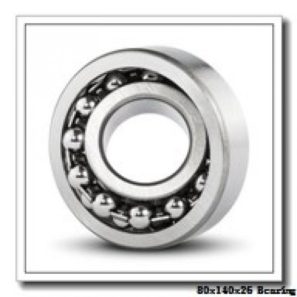 80 mm x 140 mm x 26 mm  NKE 6216-NR deep groove ball bearings #1 image