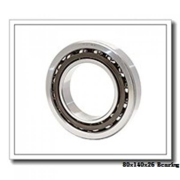 80 mm x 140 mm x 26 mm  NKE 6216-2Z deep groove ball bearings #2 image