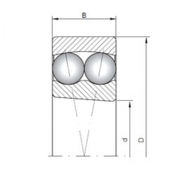 80 mm x 140 mm x 26 mm  ISO 1216K self aligning ball bearings #3 image