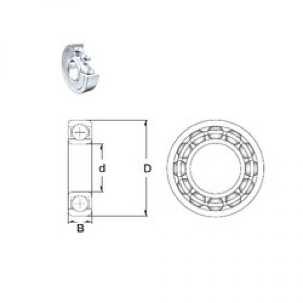 15 mm x 42 mm x 13 mm  ZEN S6302-2Z deep groove ball bearings #3 image