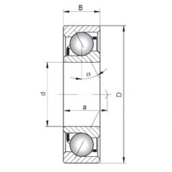 120 mm x 180 mm x 28 mm  ISO 7024 C angular contact ball bearings #3 image