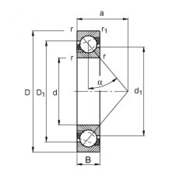 15 mm x 42 mm x 13 mm  FAG 7302-B-JP angular contact ball bearings #3 image
